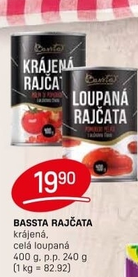 Rajčata krájená Bassta