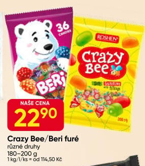 Bonbony želé Crazy Bee Roshen