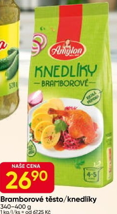 Bramborové těsto v prášku Amylon