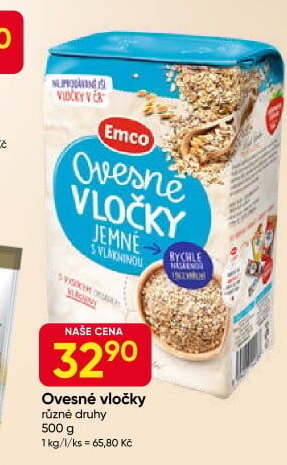 Ovesné vločky Emco
