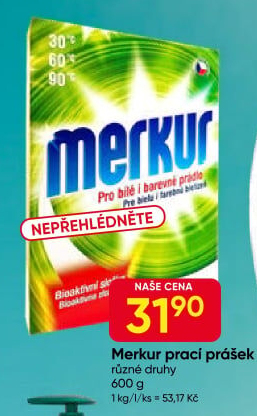 Prací prášek Merkur
