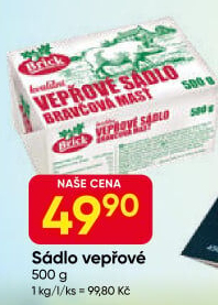Sádlo vepřové Brick