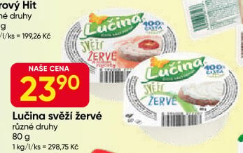 Svěží žervé Creamy Lučina