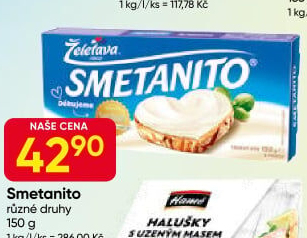 Sýr tavený Smetanito Želetava