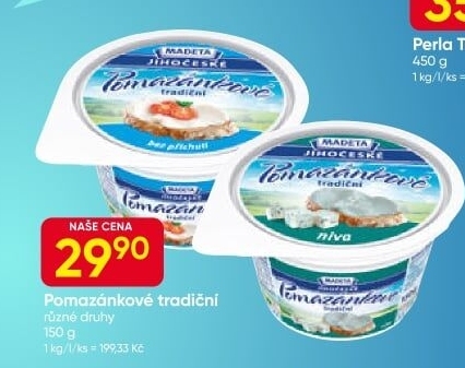 Tradiční pomazánkové Jihočeské Madeta