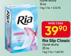 Vložky dámské slipové Ria