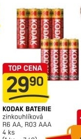 Baterie Zinc Kodak