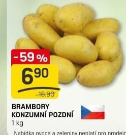 Brambory konzumní pozdní