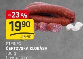 Čertovská klobása Steinex