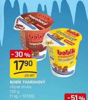 Dezert tvarohový Bobík