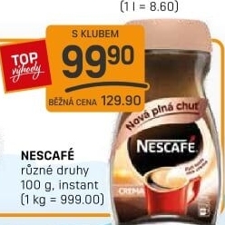 Instantní kávy Nescafé