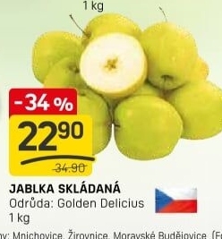 Jablka Golden Delicious