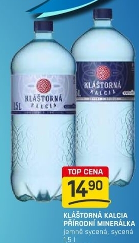 Minerální voda kalcia Kláštorná