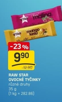 Ovocná tyčinka Raw Star