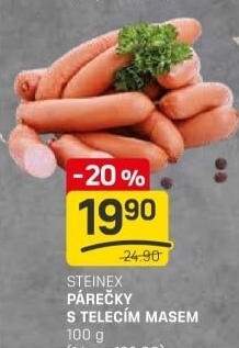 Párečky s telecím masem Steinex