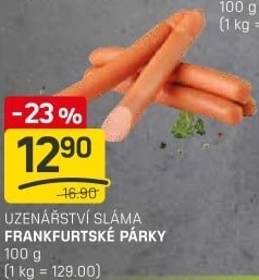 Párky frankfurtské Sláma