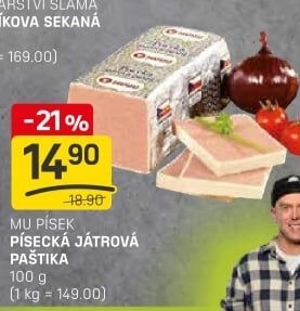 Paštika játrová písecká Maso uzeniny Písek