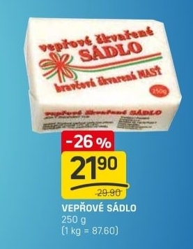 Sádlo vepřové Brick