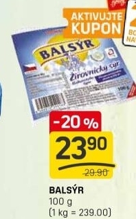 Sýr Balsýr Mlékárna Žirovnice
