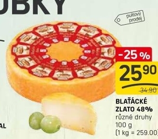Sýr Blaťácké zlato Madeta