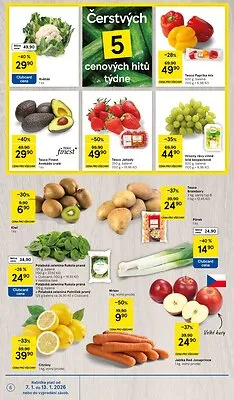 akční leták Tesco 7.1.2026-13.1.2026