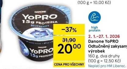 Dezert zakysaný Protein YoPRO