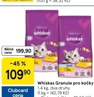 Granule pro kočky Whiskas