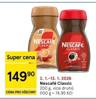 Instantní káva Nescafé Classic