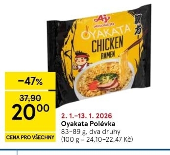 Instantní nudlová polévka Oyakata Ajinomoto
