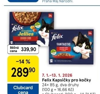 Kapsičky pro kočky Felix Purina