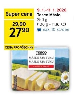 Máslo Tesco