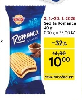 Oplatky Romanca Sedita