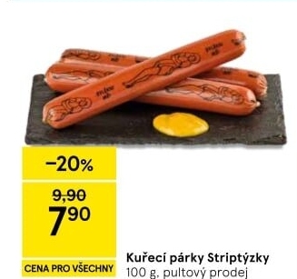 Párky kuřecí striptýzky