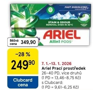 Prací prostředky Ariel
