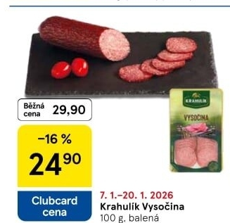 Salám Vysočina Krahulík