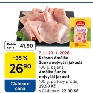 Šunka Amálka nejvyšší jakosti Krásno