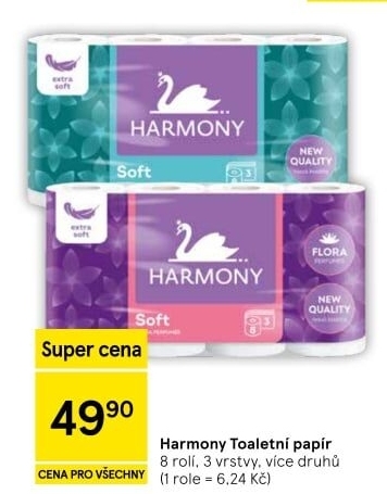 Toaletní papír 3vrstvý Harmony