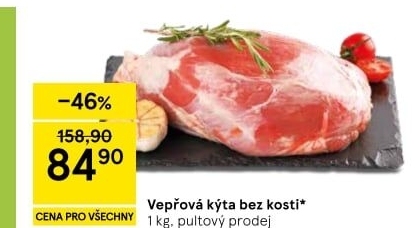 Vepřová kýta bez kosti