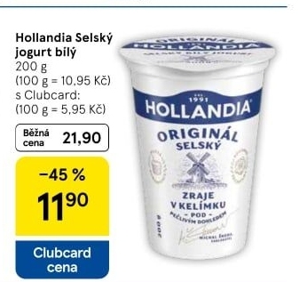 Bílý jogurt selský Hollandia