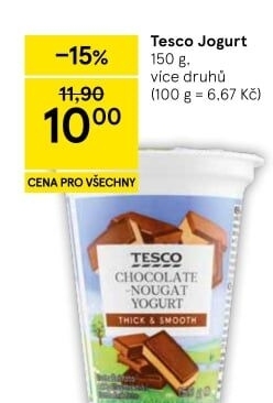Jogurt ochucený Tesco