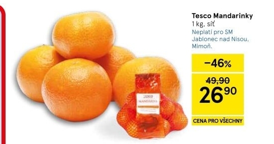 Mandarinky Tesco