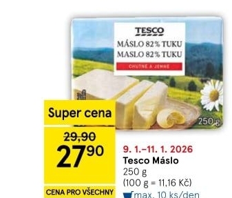 Máslo Tesco