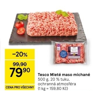 Mleté maso mix Tesco
