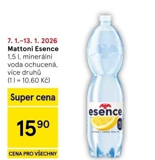 Ochucená voda Mattoni Esence