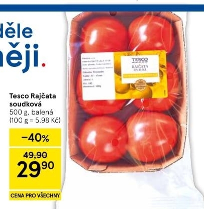 Rajčata soudková Tesco