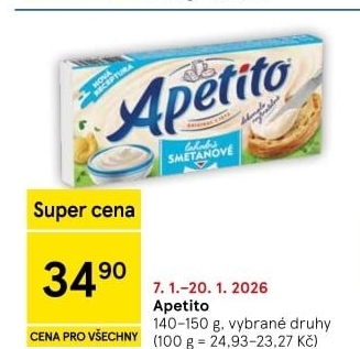 Sýr tavený Apetito
