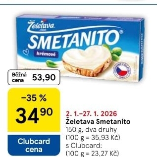 Sýr tavený Smetanito Želetava