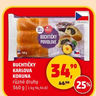 České buchtičky Karlova Koruna