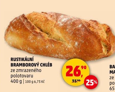 Chléb bramborový rustikální