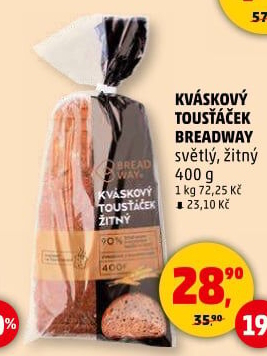 Chléb kváskový Tousťáček Breadway